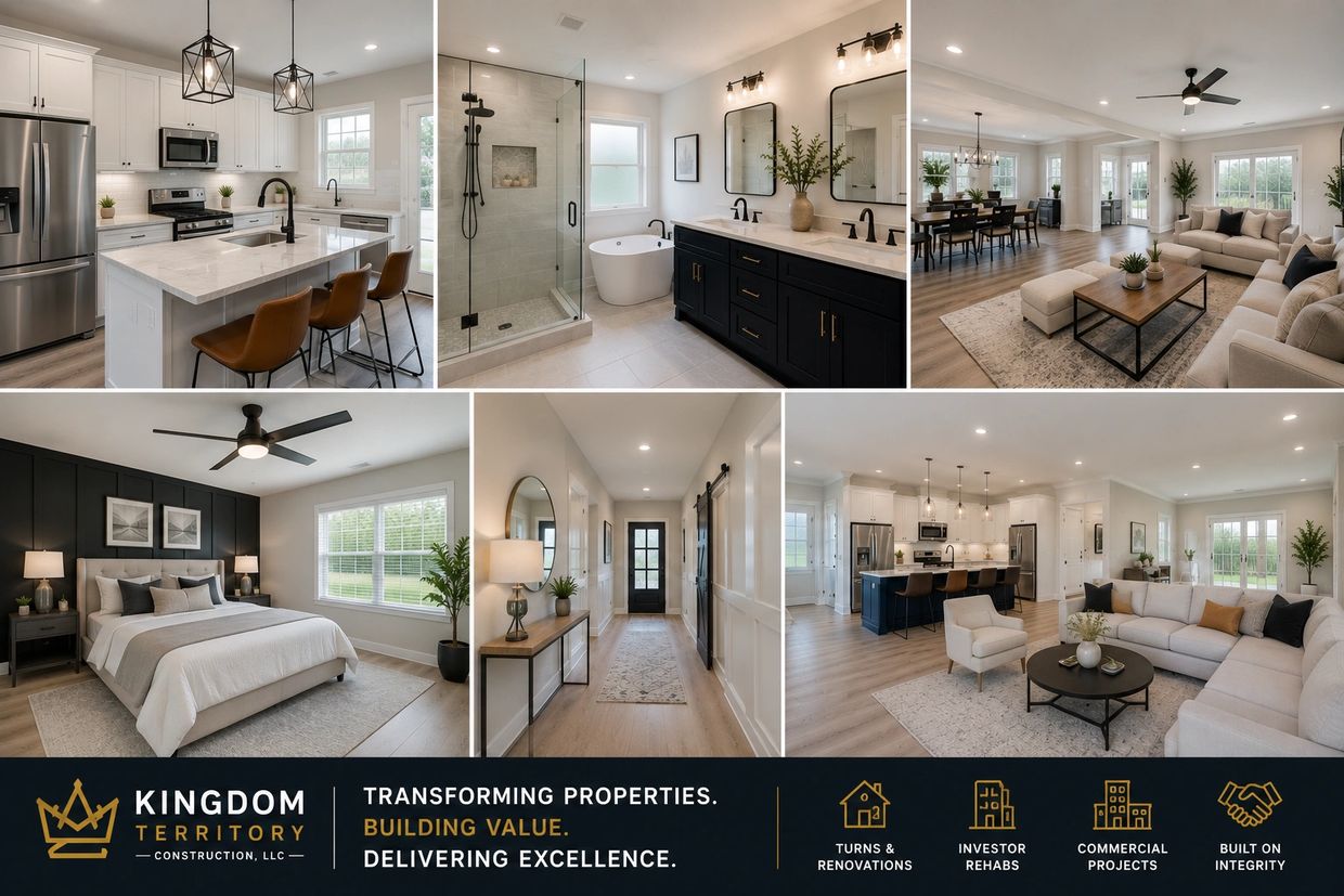 Renovated kitchens, bathrooms, bedrooms, and living spaces